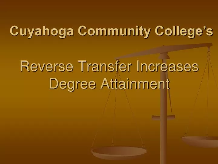 reverse transfer increases degree attainment