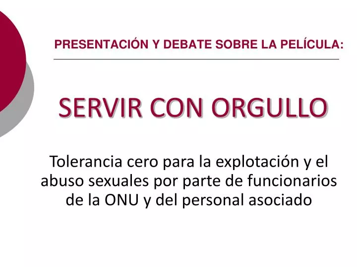 presentaci n y debate sobre la pel cula