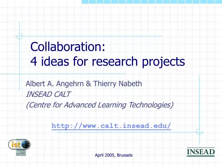 collaboration 4 ideas for research projects