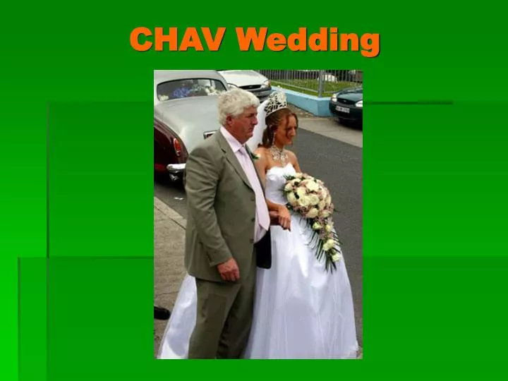 chav wedding