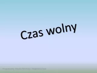 czas wolny