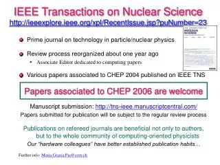 IEEE Transactions on Nuclear Science ieeexplore.ieee/xpl/RecentIssue.jsp?puNumber=23