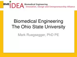 Biomedical Engineering The Ohio State University
