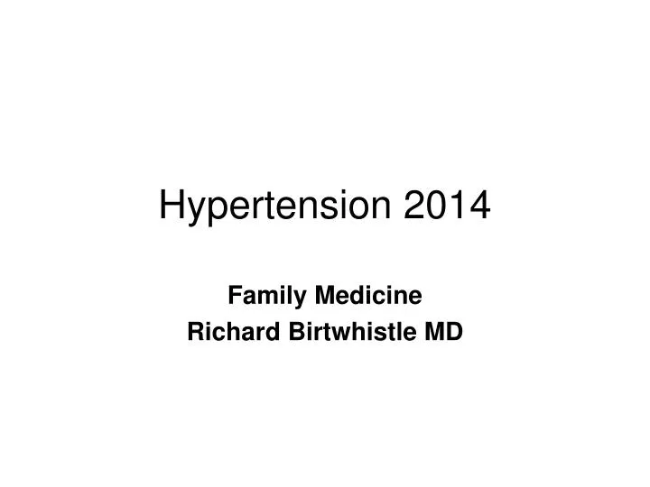 hypertension 2014