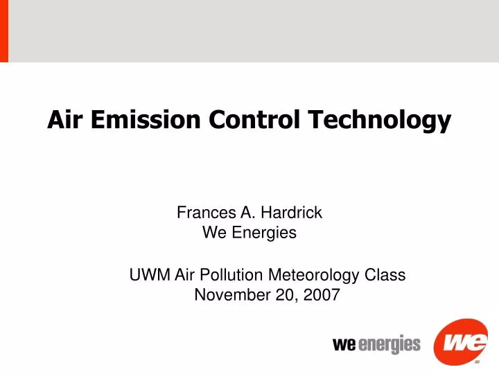 air emission control technology