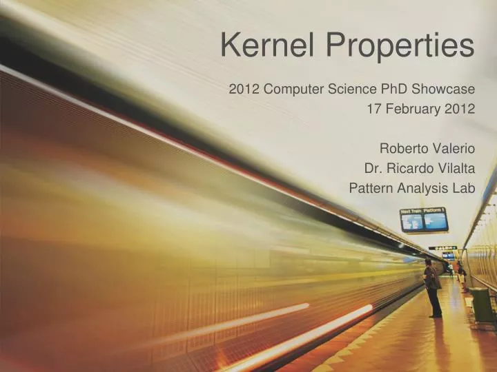 kernel properties
