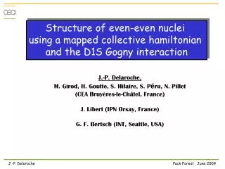 Structure of even-even nuclei using a mapped collective hamiltonian