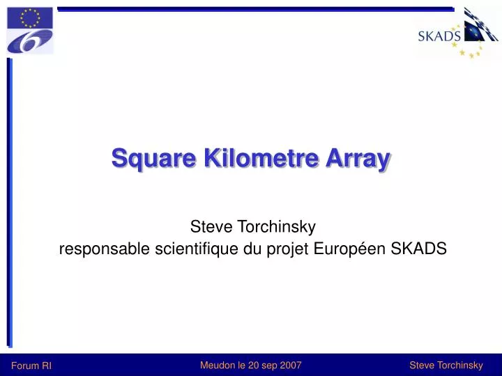 square kilometre array