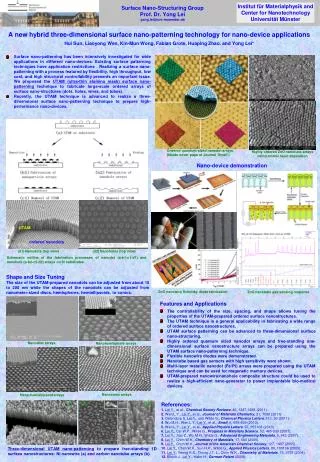 A new hybrid three-dimensional surface nano-patterning technology for nano-device applications