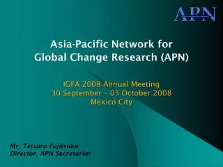 Asia-Pacific Network for Global Change Research (APN)
