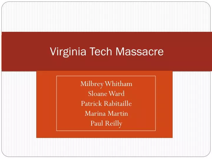virginia tech massacre