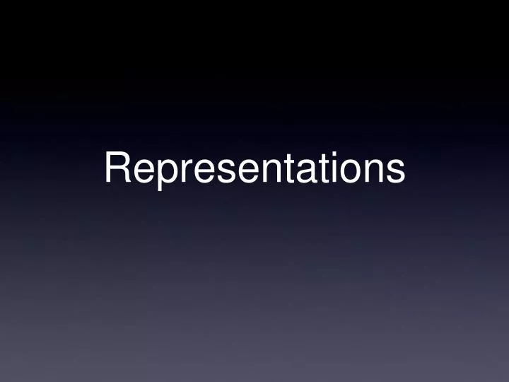 representations