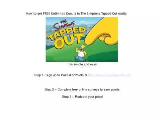 How to get FREE Unlimited Donuts in The SImpsons Tapped Out