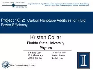 Kristen Collar Florida State University Physics