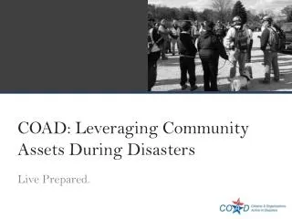 COAD: Leveraging Community Assets During Disasters