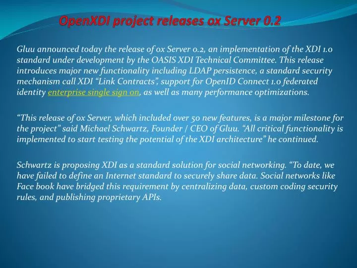 openxdi project releases ox server 0 2