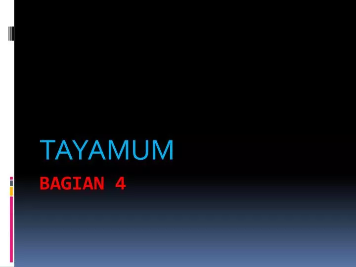 tayamum