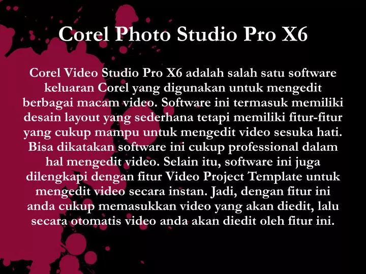 corel photo studio pro x6
