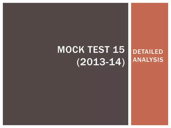 mock test 15 2013 14