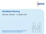 Site Master Planning - slide 1