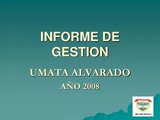 informe de gestion