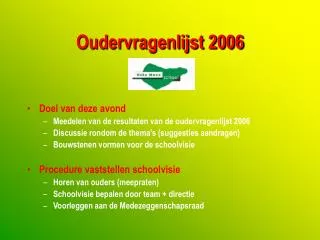 oudervragenlijst 2006
