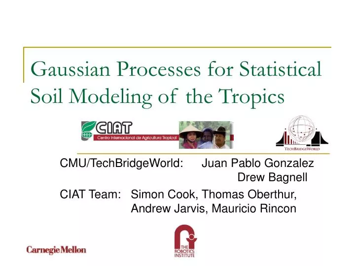 gaussian processes for statistical soil modeling of the tropics