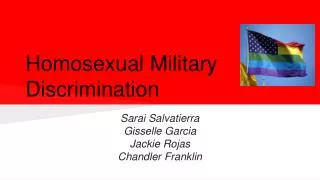 Homosexual Military Discrimination