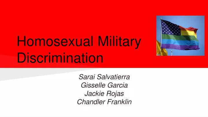 homosexual military discrimination