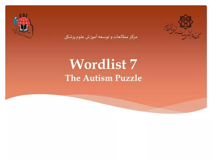 wordlist 7 the autism puzzle