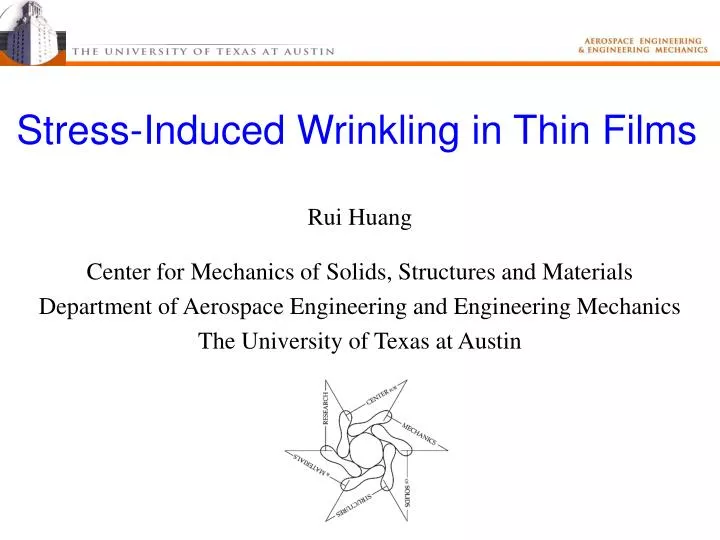 stress induced wrinkling in thin films
