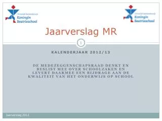 jaarverslag mr