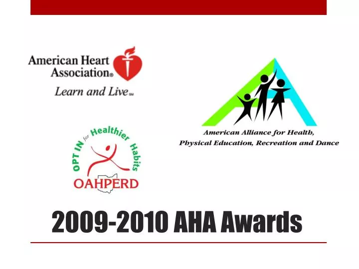 2009 2010 aha awards