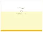 HI 160 - slide 1