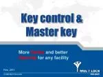 Key control &amp; Master key - slide 1