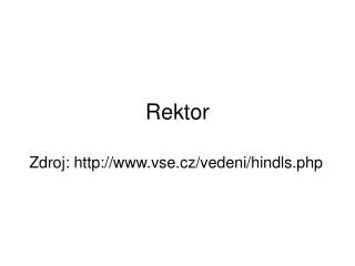 rektor