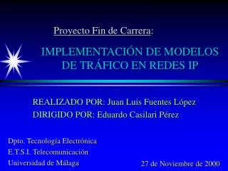 implementaci n de modelos de tr fico en redes ip