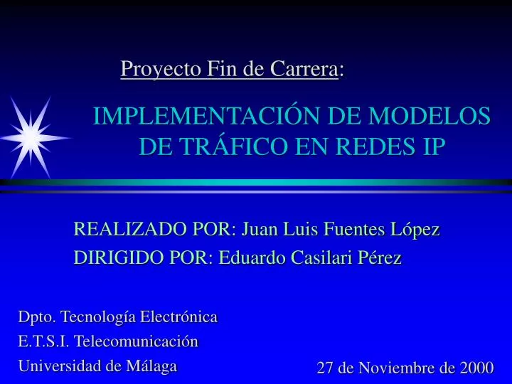 implementaci n de modelos de tr fico en redes ip