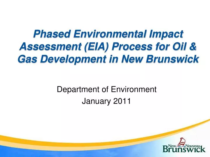phased environmental impact assessment eia process for oil gas development in new brunswick