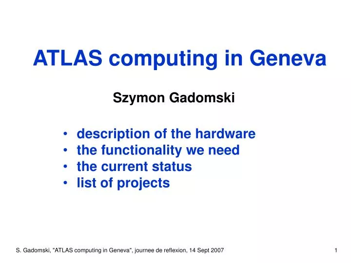 atlas computing in geneva