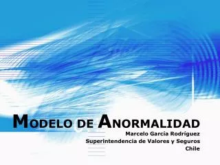 m odelo de a normalidad