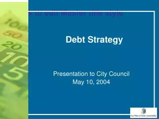 Debt Strategy