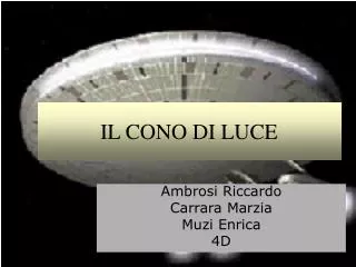 il cono di luce