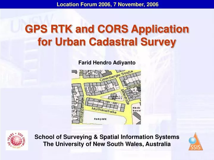 gps rtk and cors application for urban cadastral survey