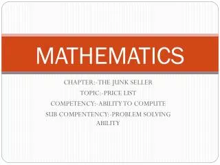 mathematics