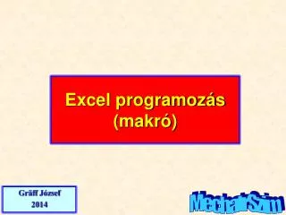 excel programoz s makr