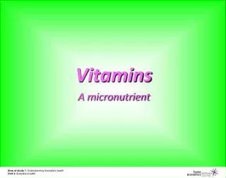 Vitamins A micronutrient