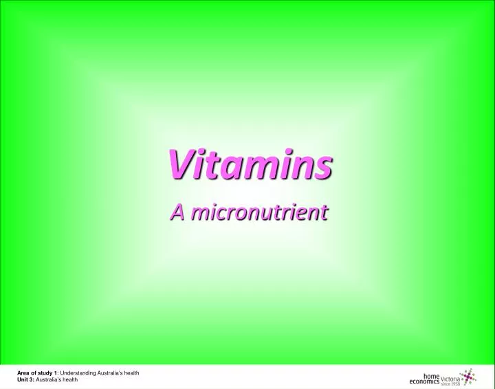 vitamins a micronutrient