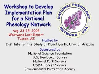 Workshop to Develop Implementation Plan for a National Phenology Network
