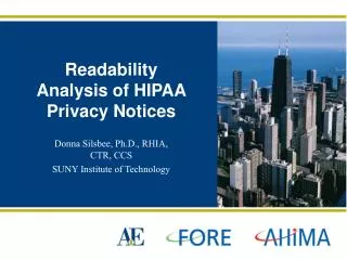 Readability Analysis of HIPAA Privacy Notices